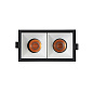 ART-SQ-180x2 LED светильник встраиваемый полуповоротный Downlight   -  Встраиваемые светильники 